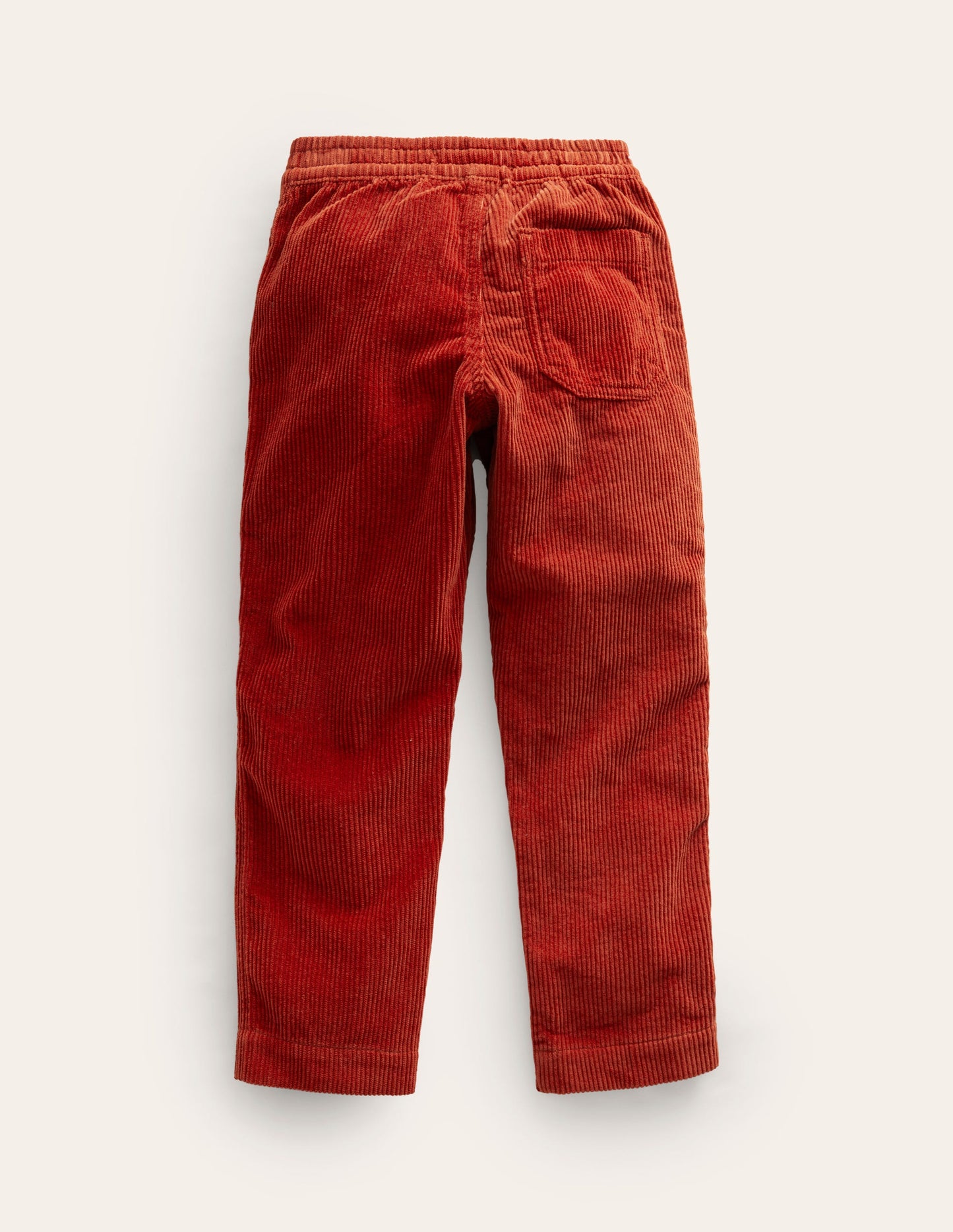 Pull-On Cord Trousers-Roasted Chestnut