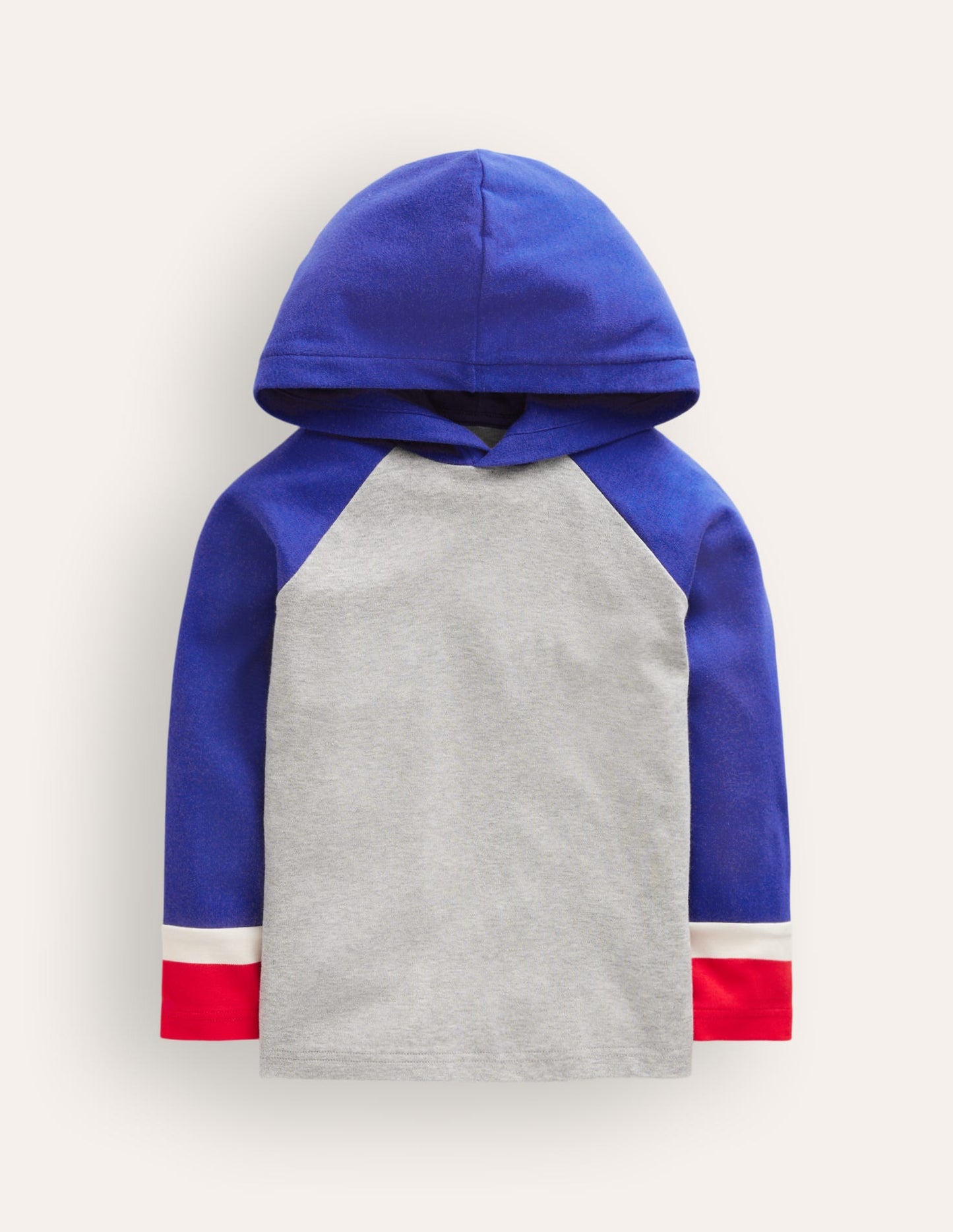 Supersoft Hooded Raglan-Grey Marl