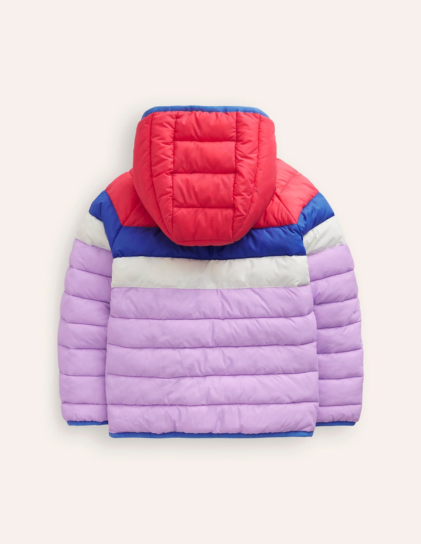 Pack-Away Padded Jacket-Aster Purple Colourblock