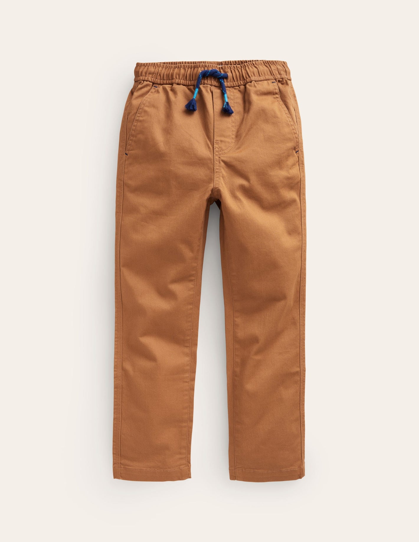 Slim Pull-On Pants-Butterscotch Brown