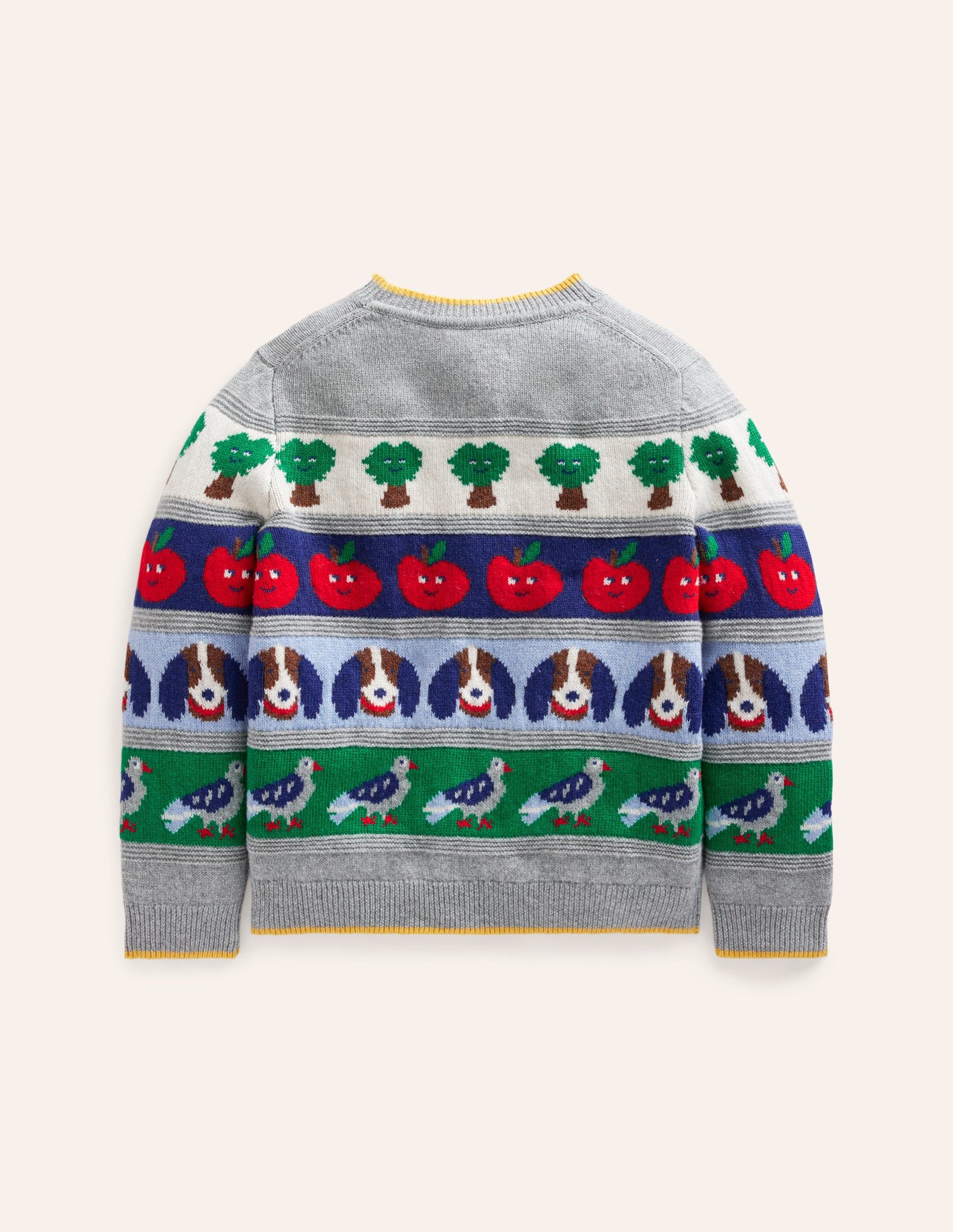 Fair Isle Sweater-Multi Animals