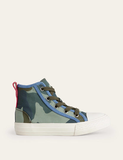 Canvas High Tops-Camo