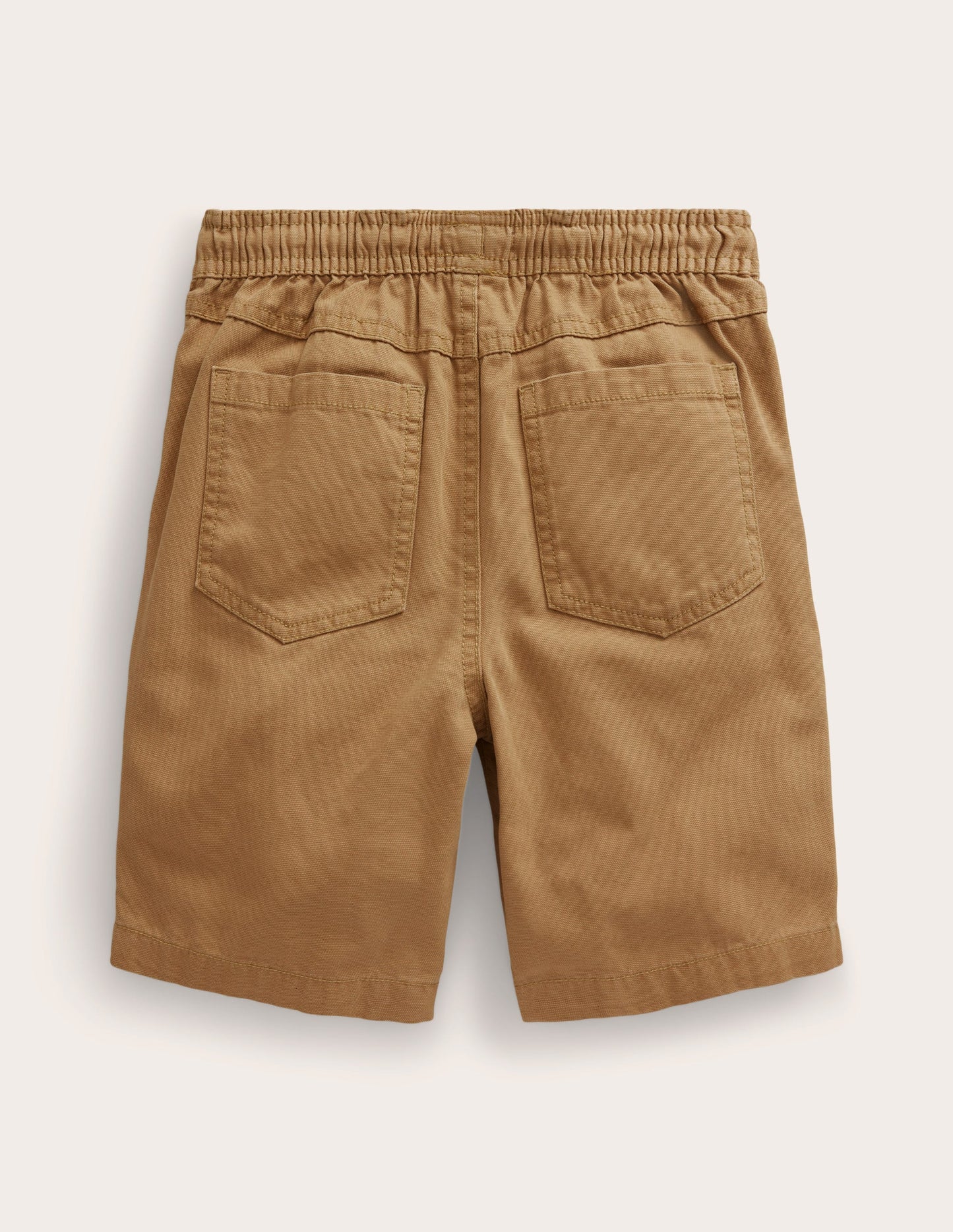 Pull-on Drawstring Shorts-Hazelnut Brown