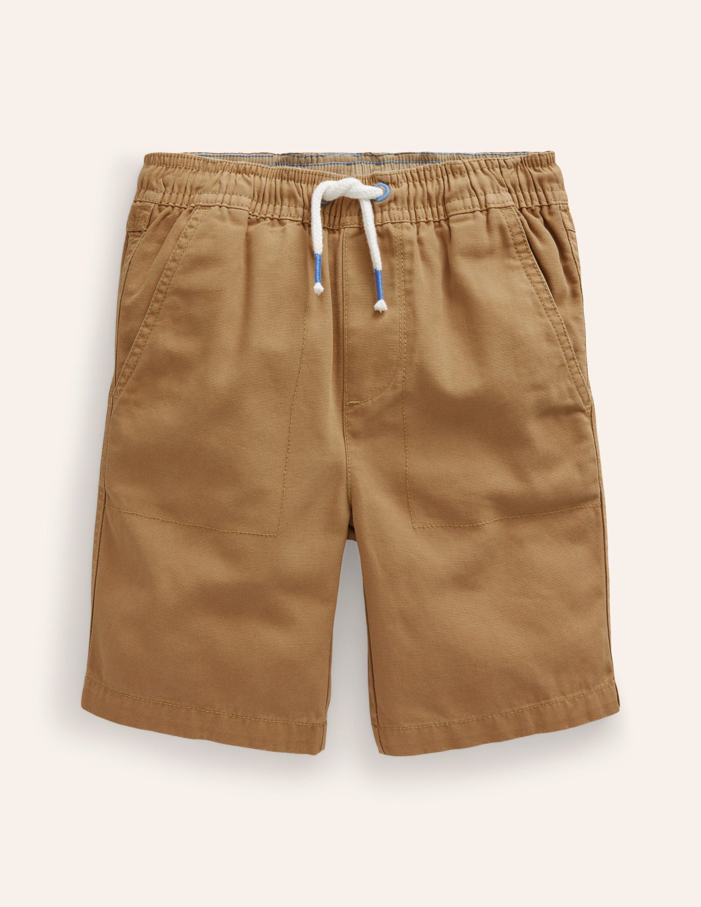 Pull-on Drawstring Shorts-Hazelnut Brown