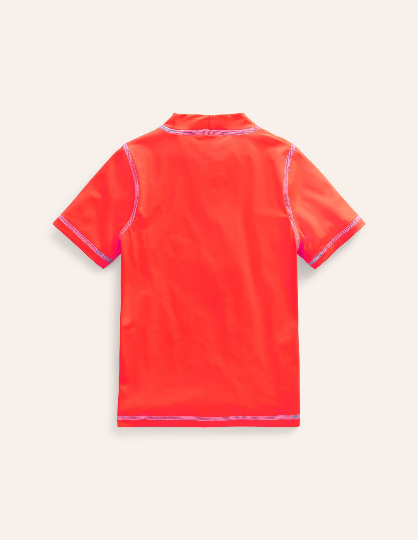 Short Sleeve Rash Guard-Paradise Orange