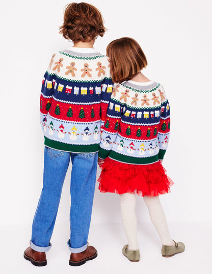 Fair Isle Sweater-All Over Christmas