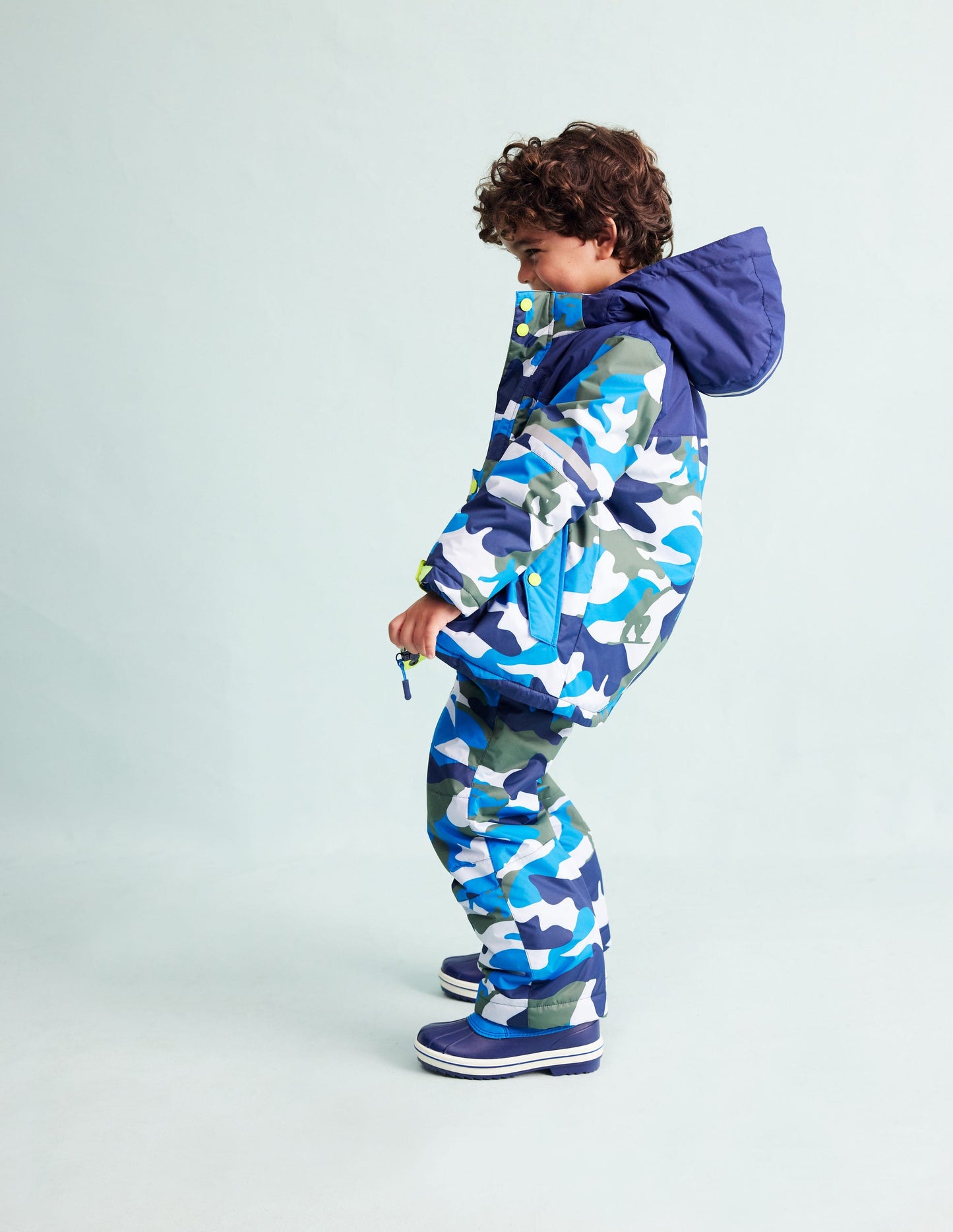 All-Weather Waterproof Coat-Greek Blue Camo