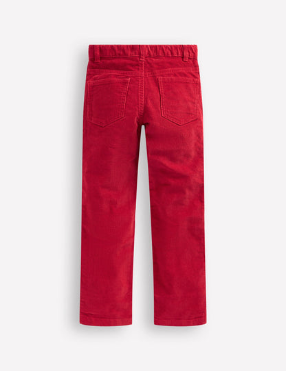 Classic Cord Pants-Rockabilly Red