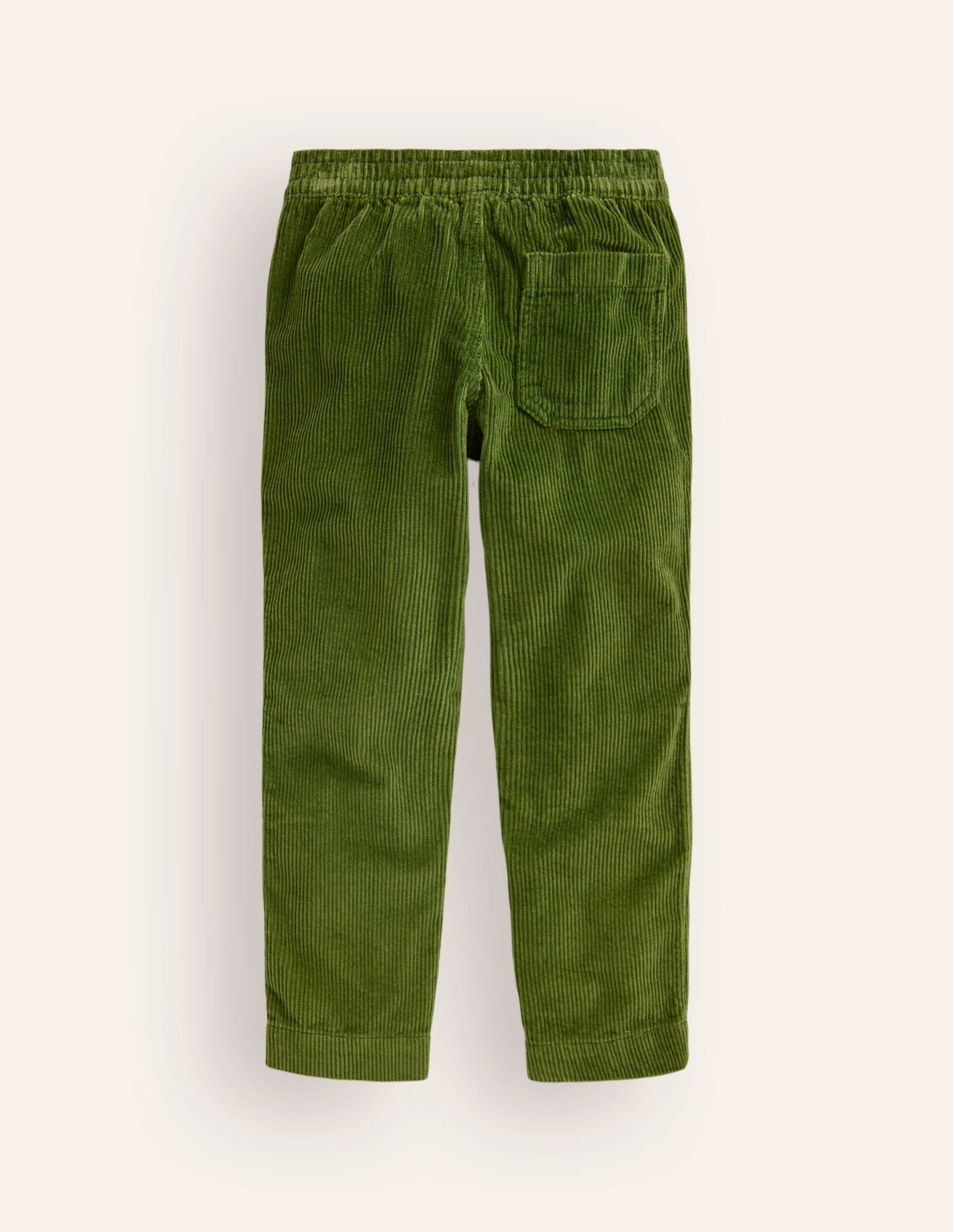 Chunky Cord Pull On Pants-Leaf Green