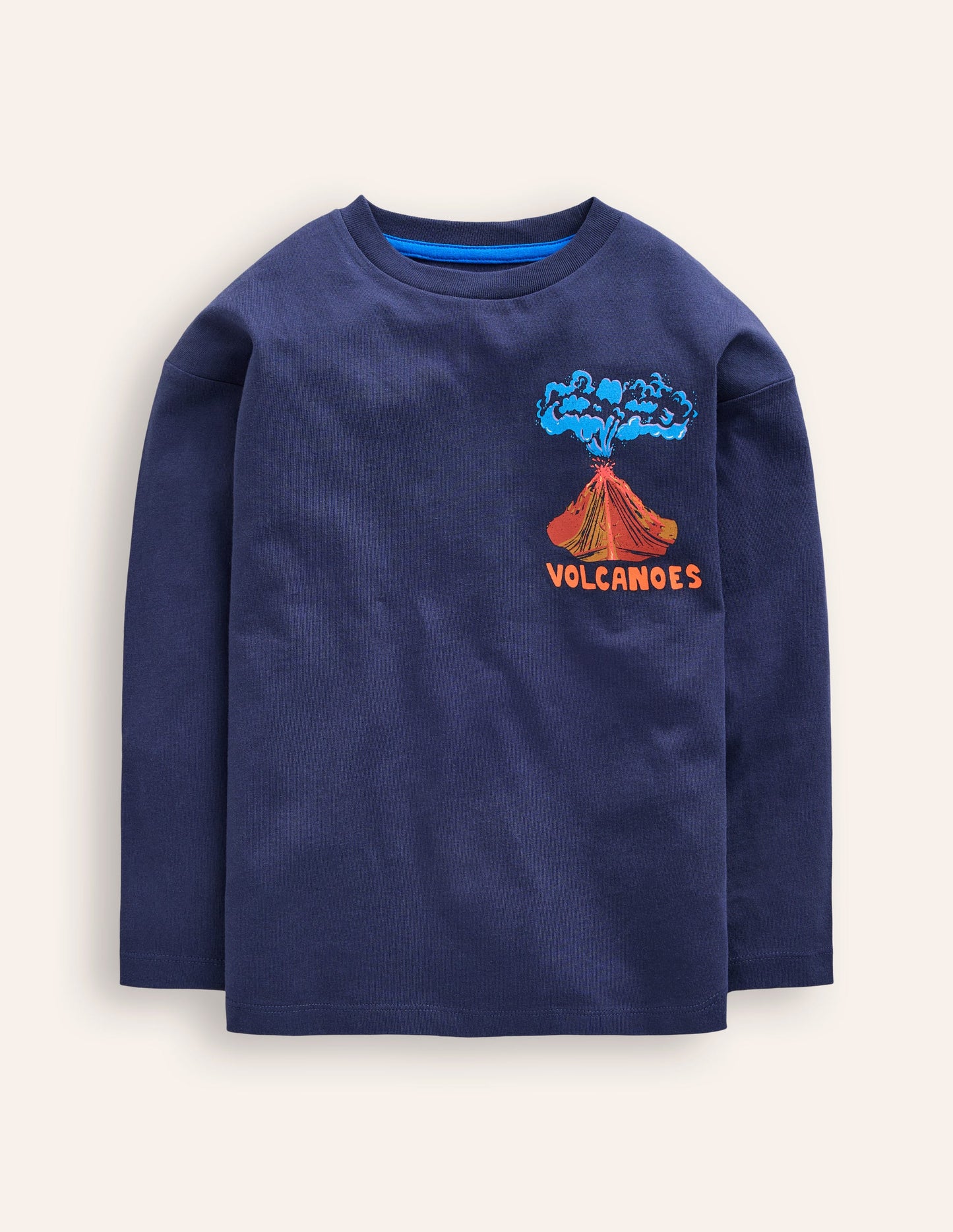 Educational T-Shirt-Stormy Blue Volcanoes