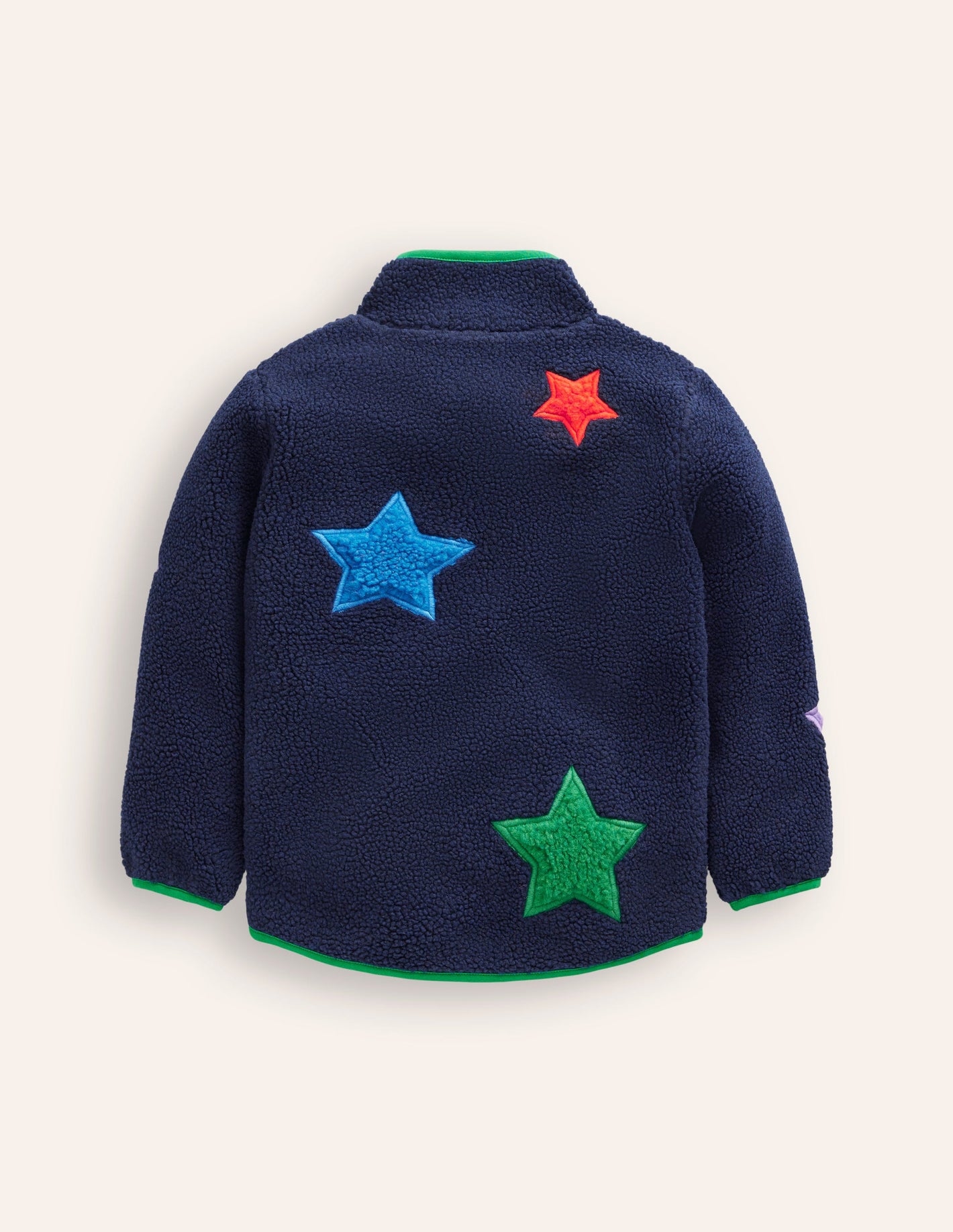 Cosy Borg Jacket-College Navy Star