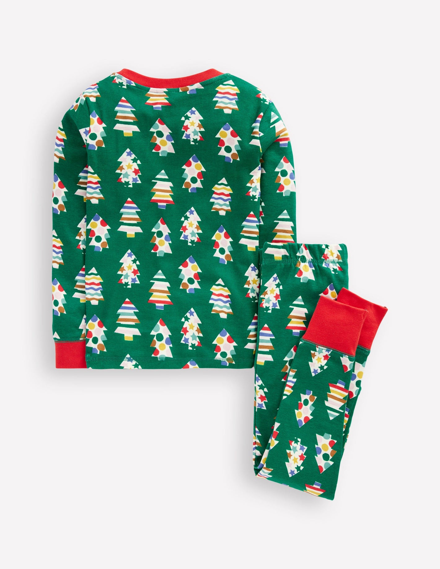 Snug Glow-In-The-Dark Pajamas-Christmas Trees