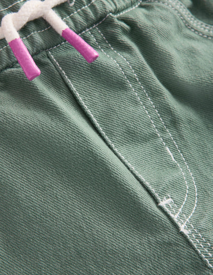 Pull-on Pocket Pants-Spruce Green