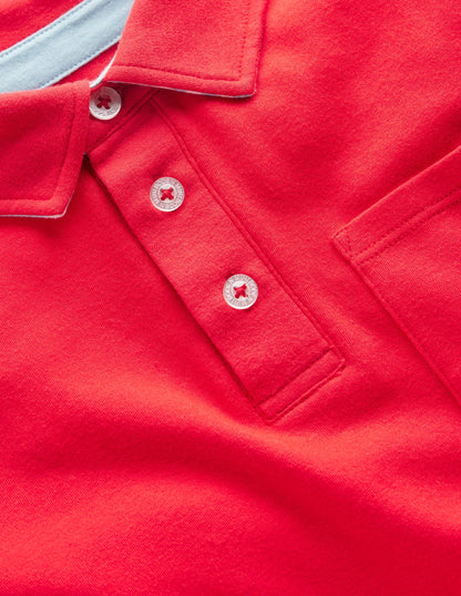 Supersoft Polo Shirt-Poppy Red