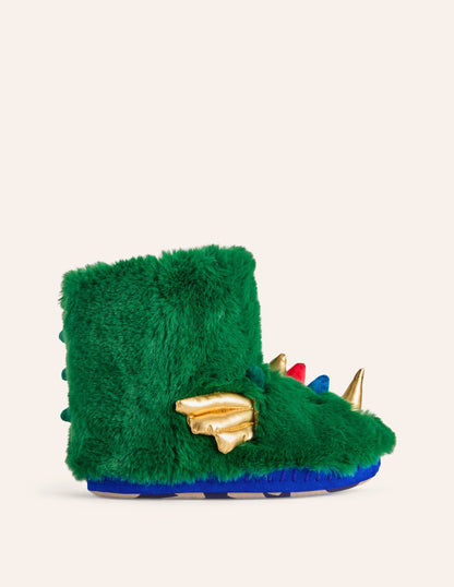 Slipper Boots-Jewel Green Dragon