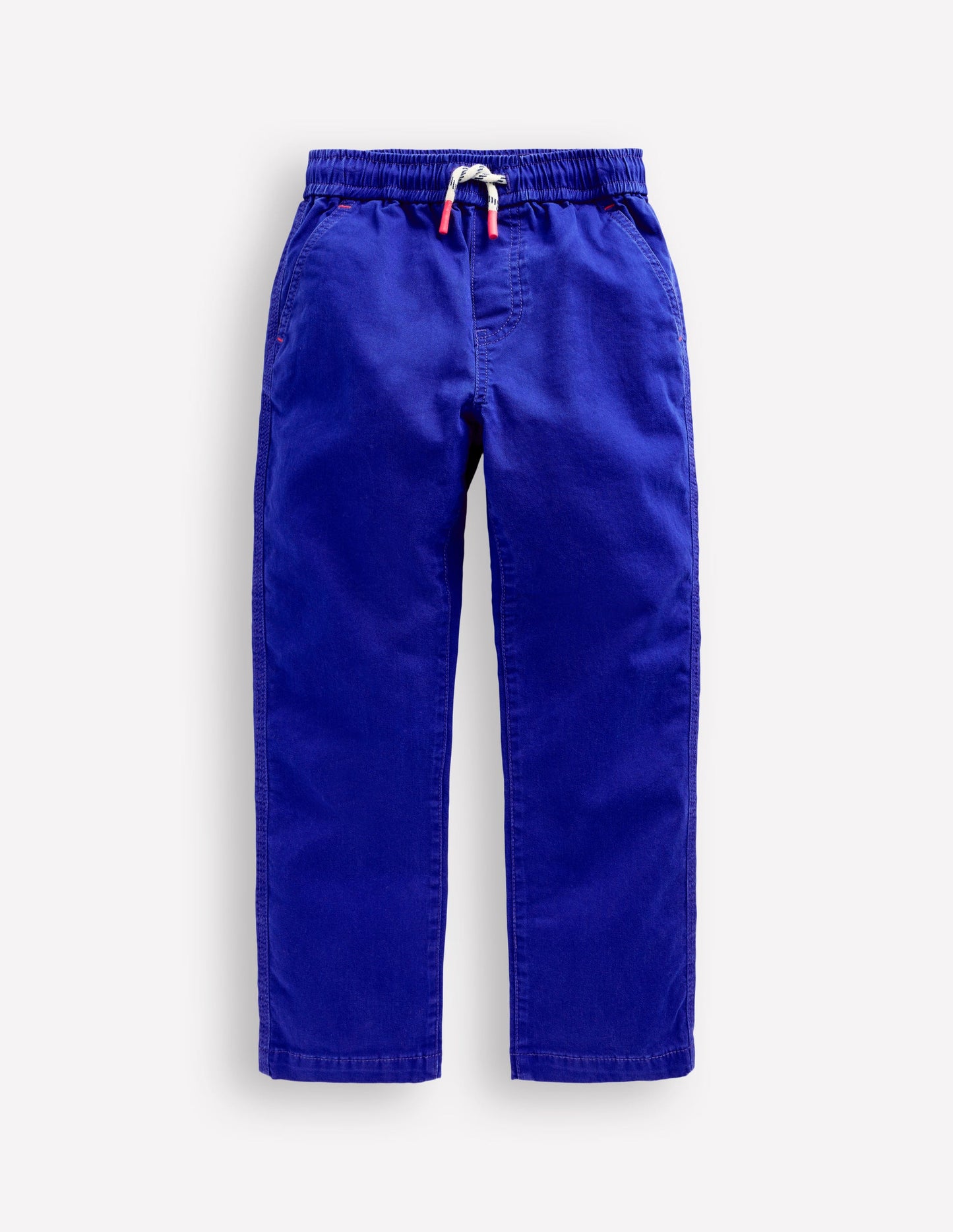 Slim Pull On Trousers-Bright Blue