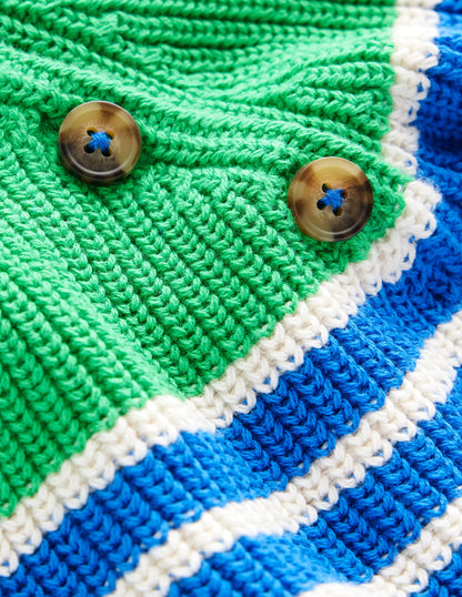 Everyday Cotton Jumper-Kingfisher Blue/Rich Emerald