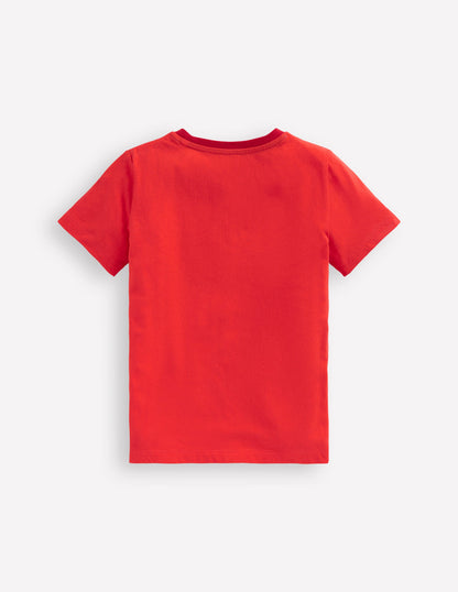 Short Sleeve Bouclé T-shirt-Jam Red Dragons