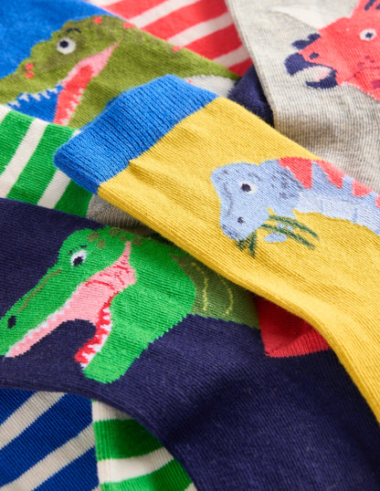 Socks 7 Pack-Multi Dinosaurs