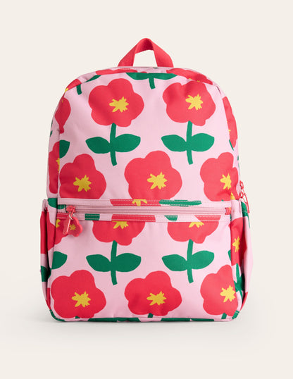 Backpack-Vintage Pink Cut Out Flower