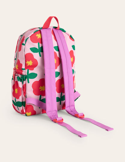 Backpack-Vintage Pink Cut Out Flower