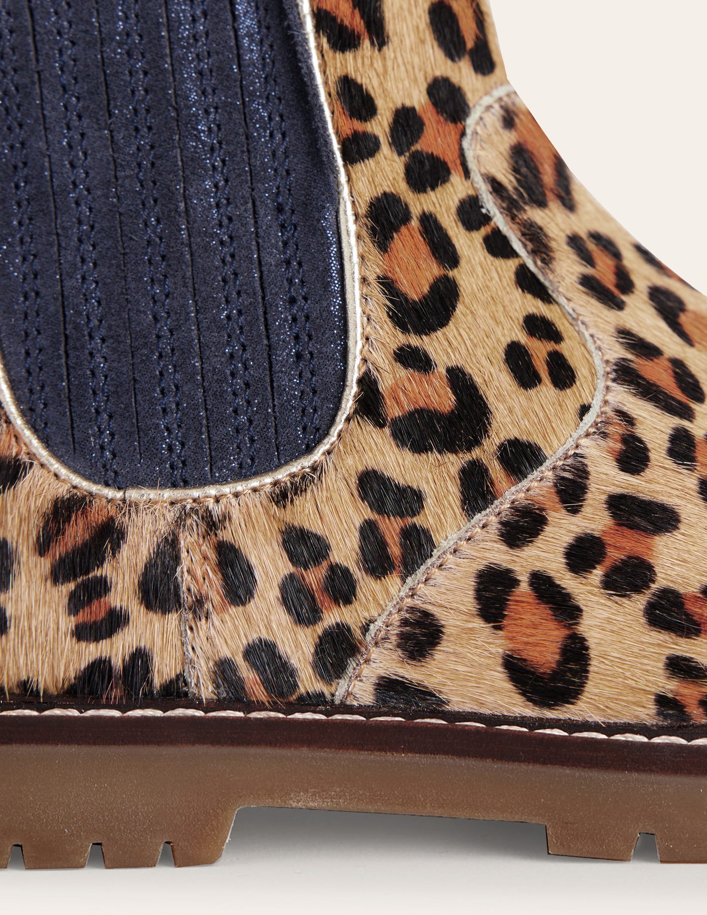 Leather Chelsea Boots-Leopard