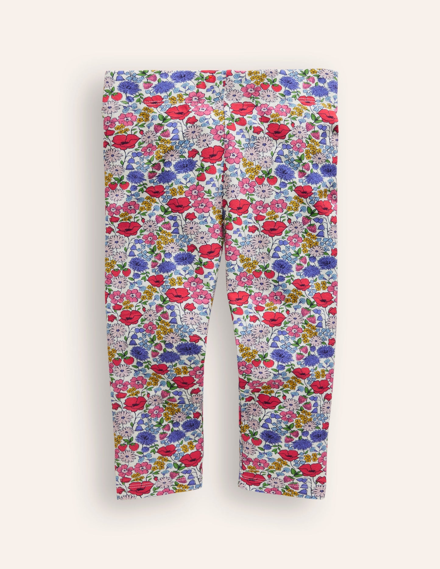 Fun Cropped Leggings-Multi Flowerbed