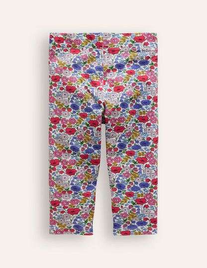 Fun Cropped Leggings-Multi Flowerbed