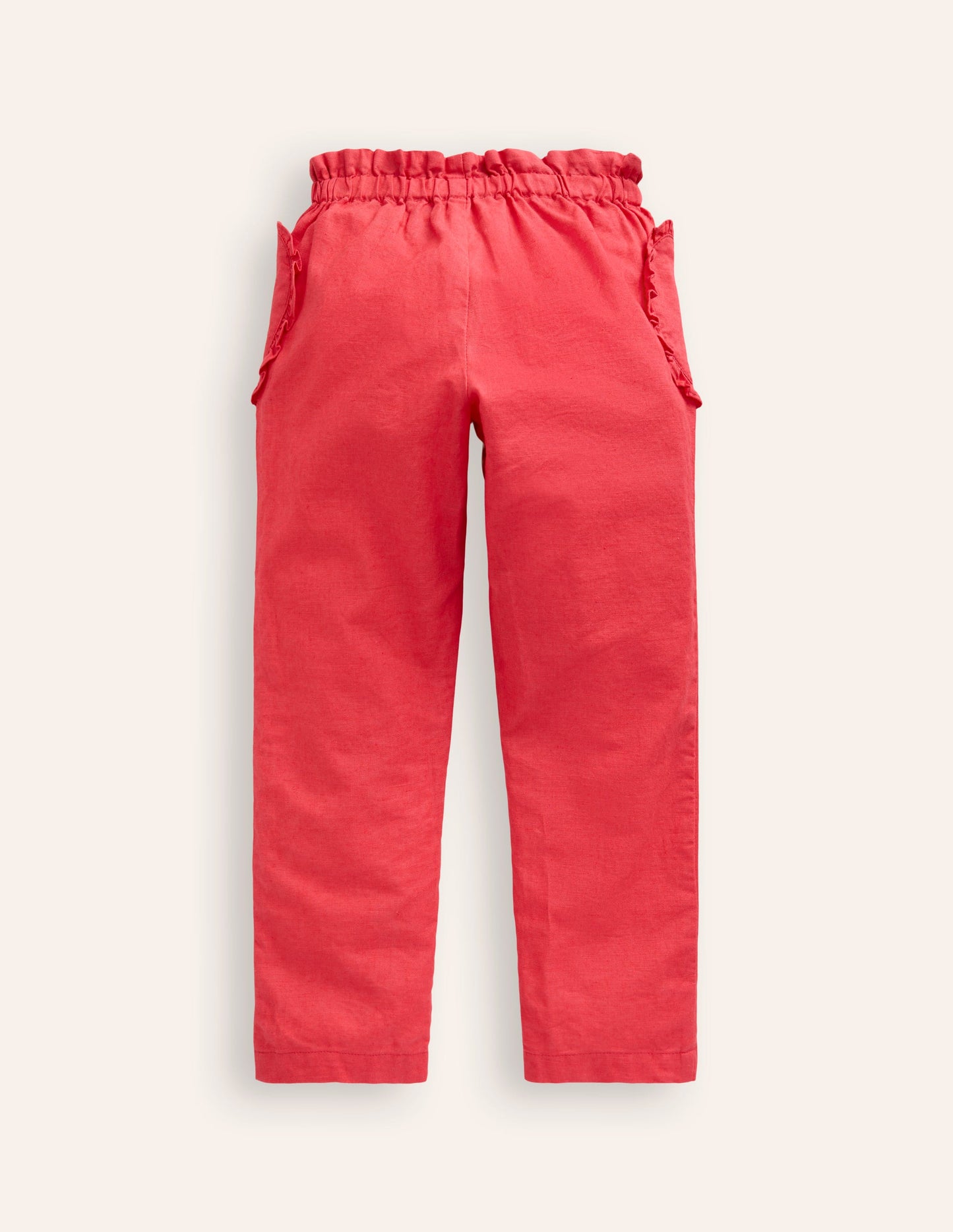 Heart Pocket Pull On Pants-Jam Red