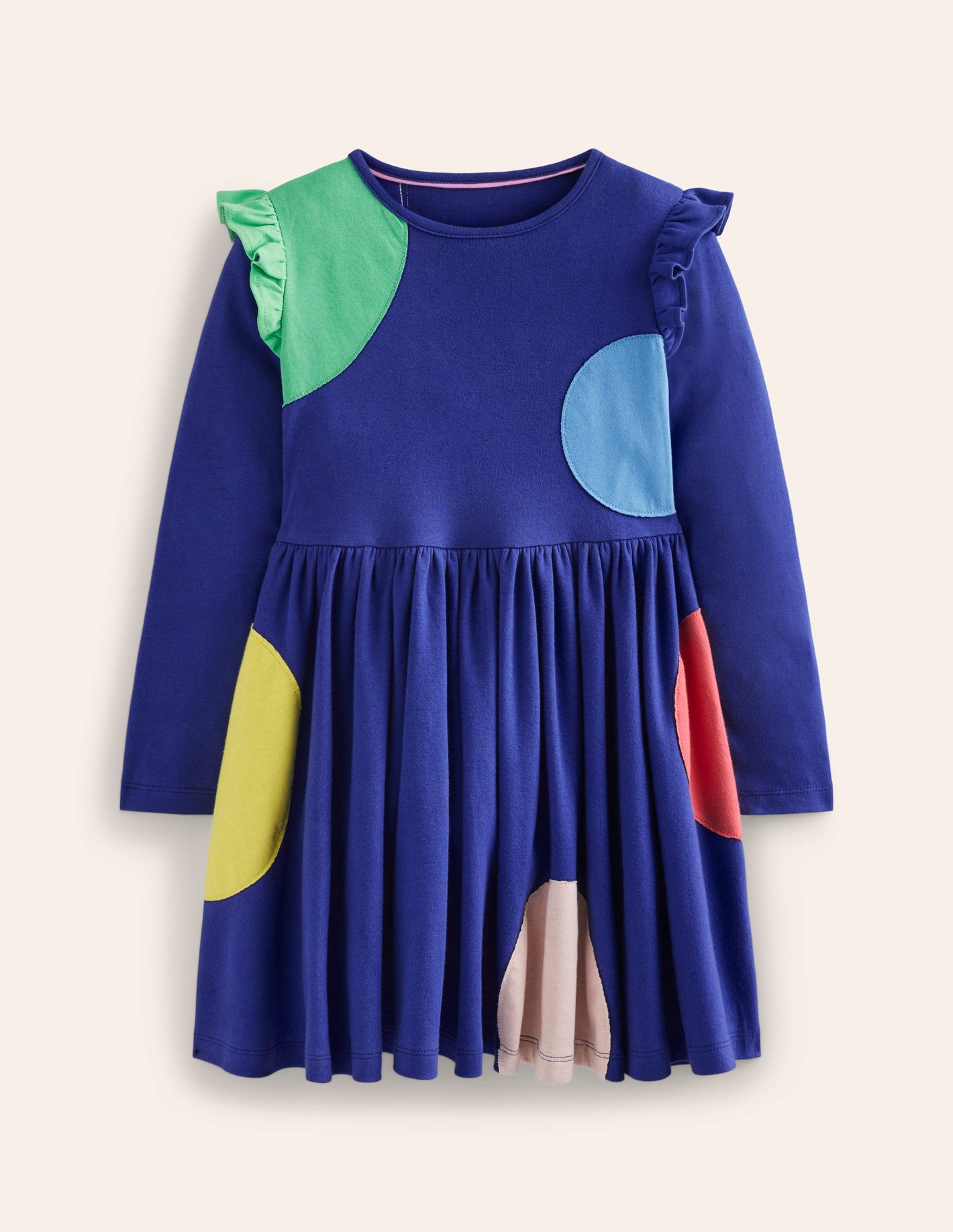 Mabel Twirly Ballerina Dress-Starboard Blue Spots