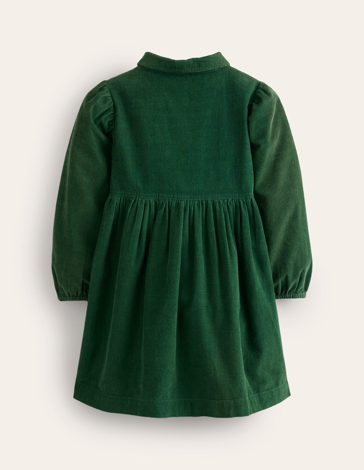 Aubrey Puff Sleeve Shirt Dress-Pine Cord