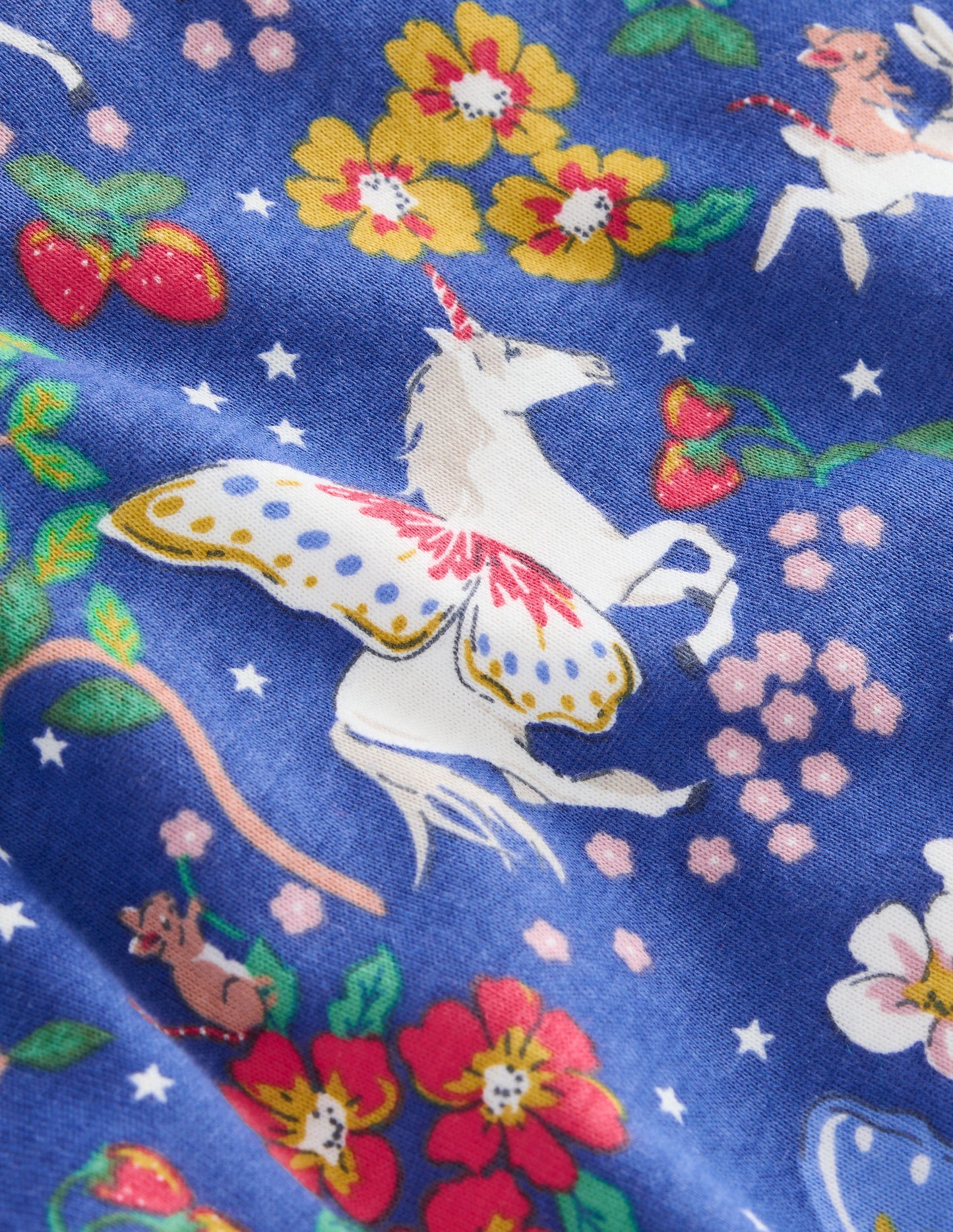 Snug Glow-In-The-Dark Pajamas-Bluejay Unicorn