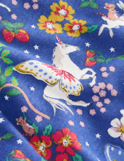 Snug Glow-In-The-Dark Pajamas-Bluejay Unicorn