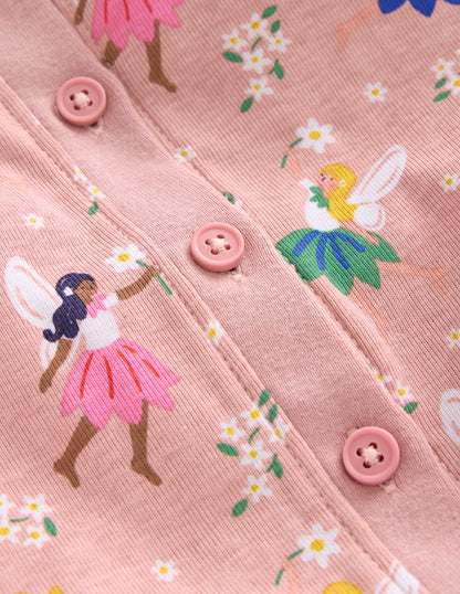 Snug All-In-One Pajama-Boto Pink Fairies