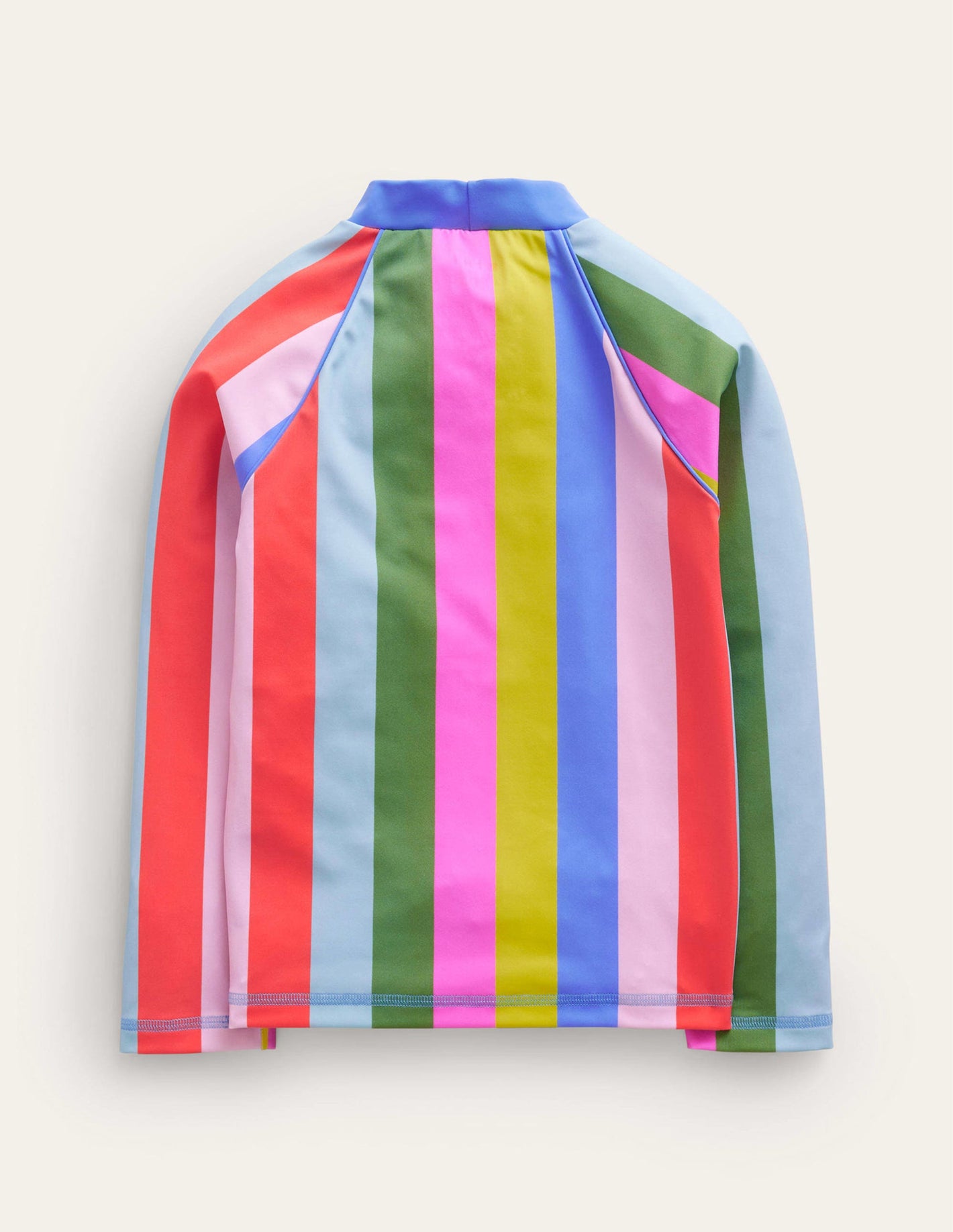 Patterned Rash Guard-Soft Multi Stripe