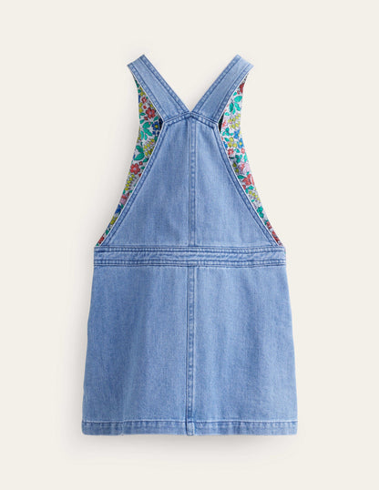 Overall Dress-Mid Vintage Denim