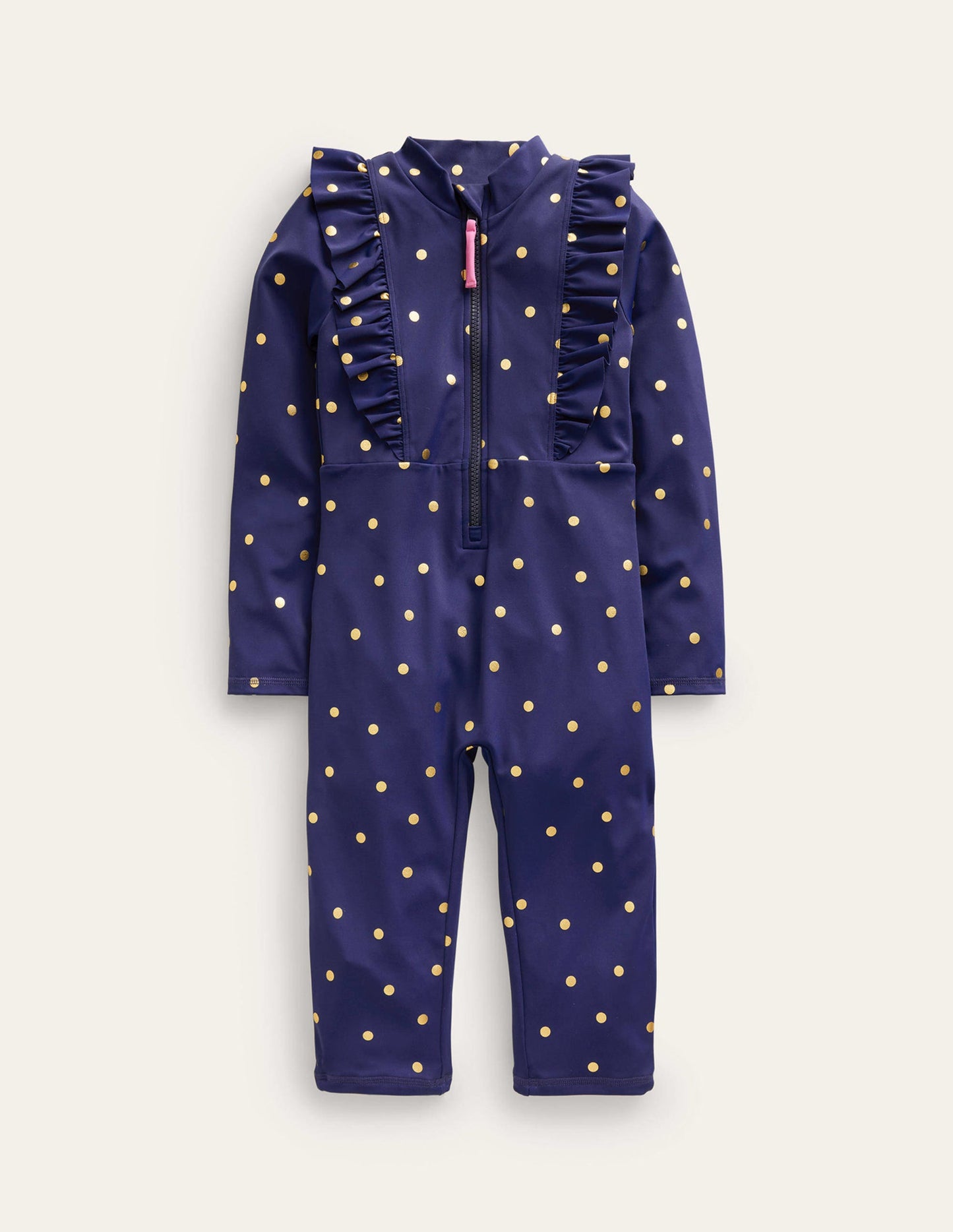 Sun Safe Surf Suit-Navy, Gold Spot