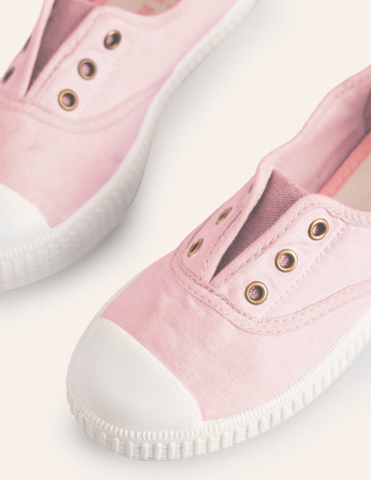 Laceless Canvas Pull-ons-Cameo Pink