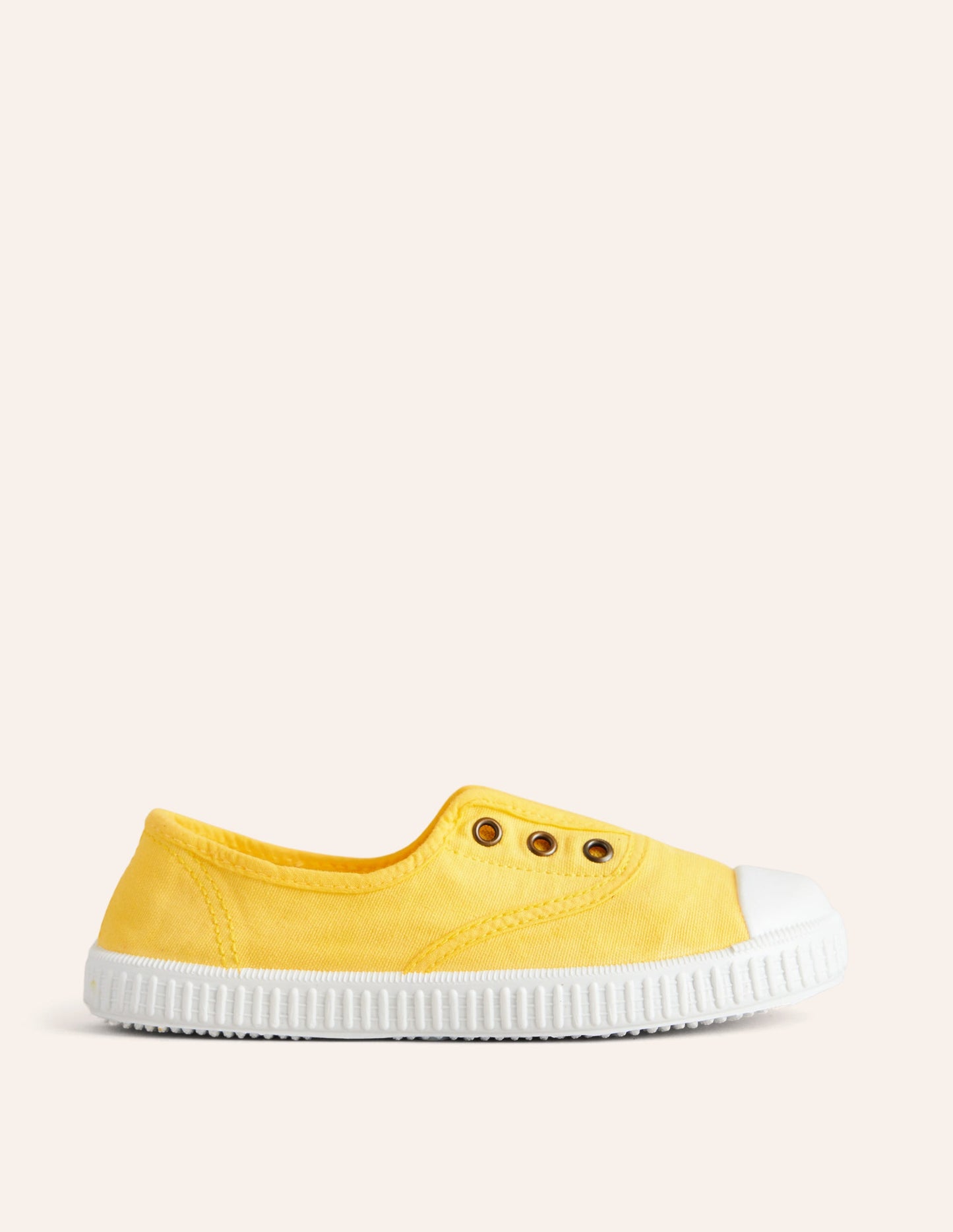 Laceless Canvas Pull-ons-Soft Lemon