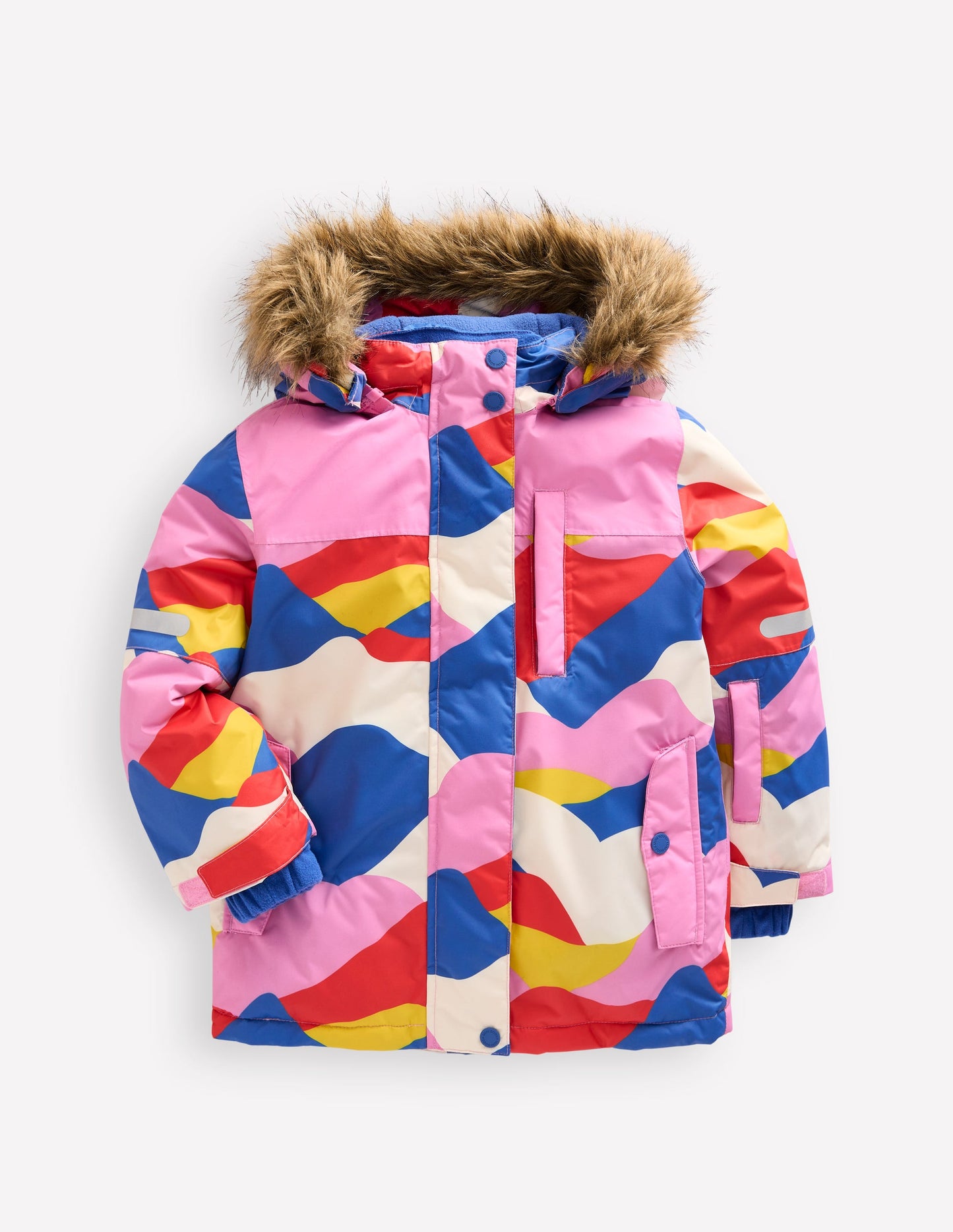 All-Weather Waterproof Coat-Cosmos Pink Ski Camo