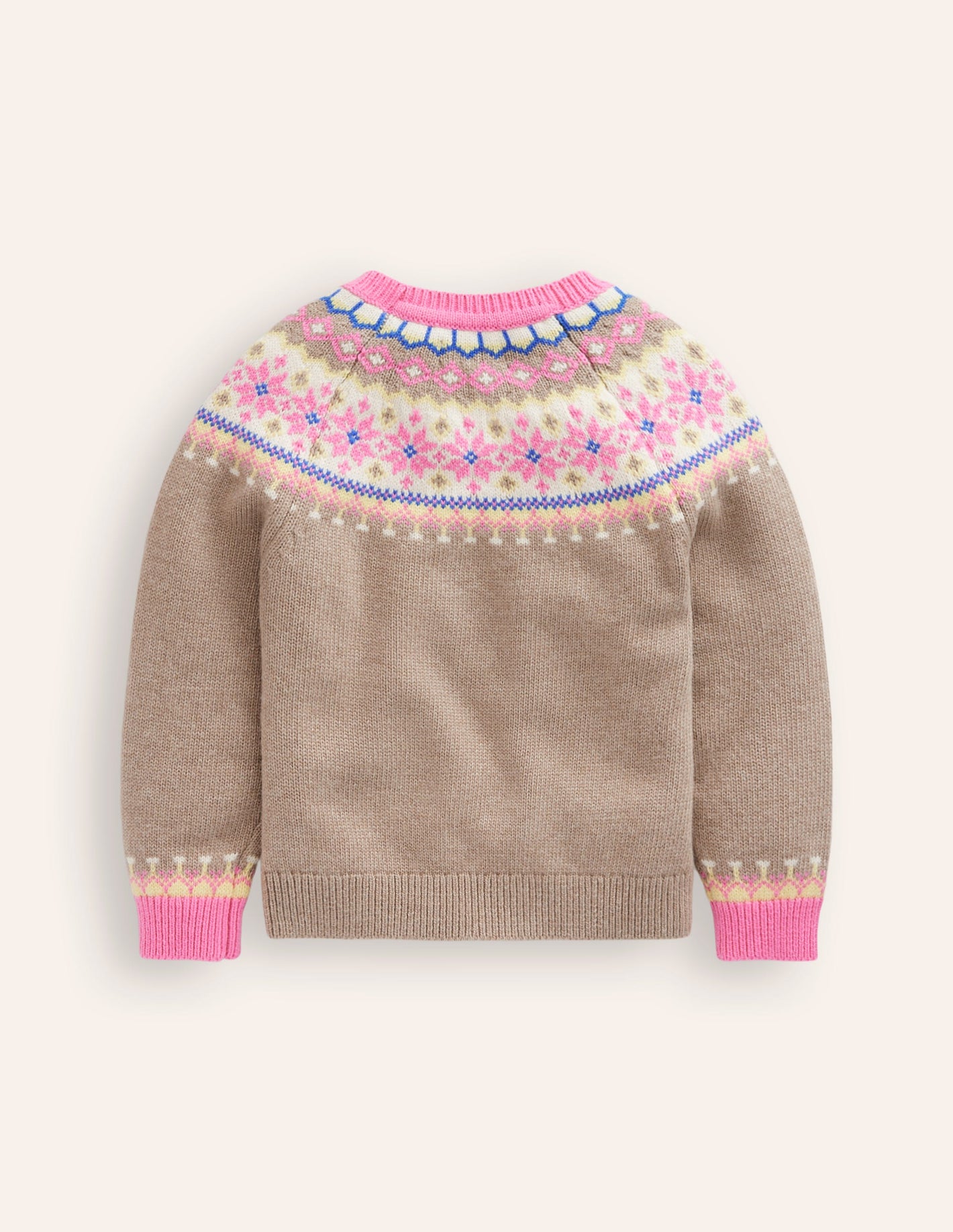 Eleanor Fair Isle Jumper-Camel