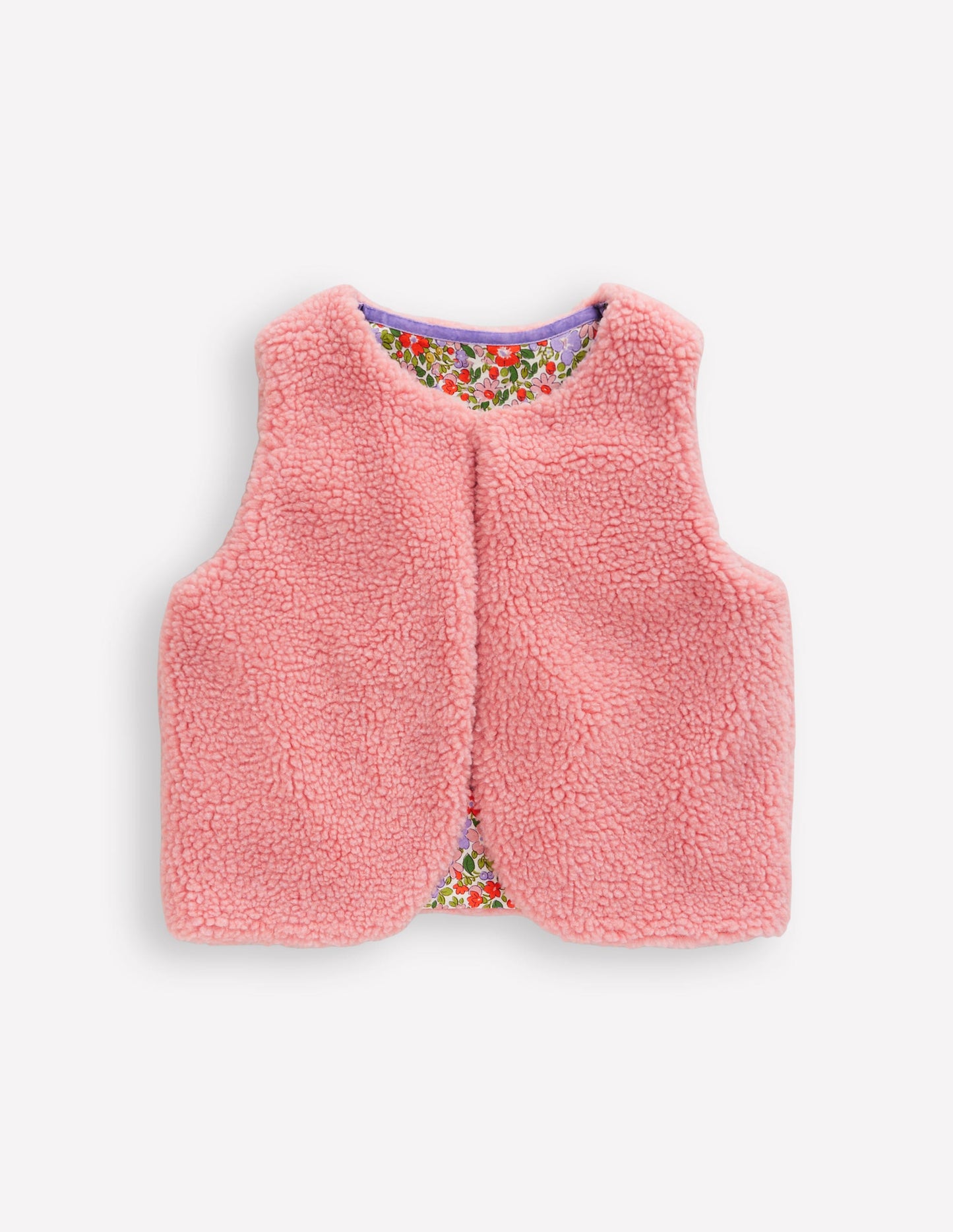 Borg Gilet-Almond Pink