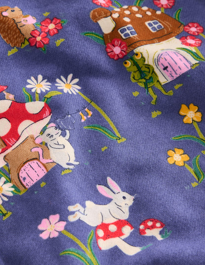 Printed Relaxed Sweatshirt-Starboard Toadstool Village