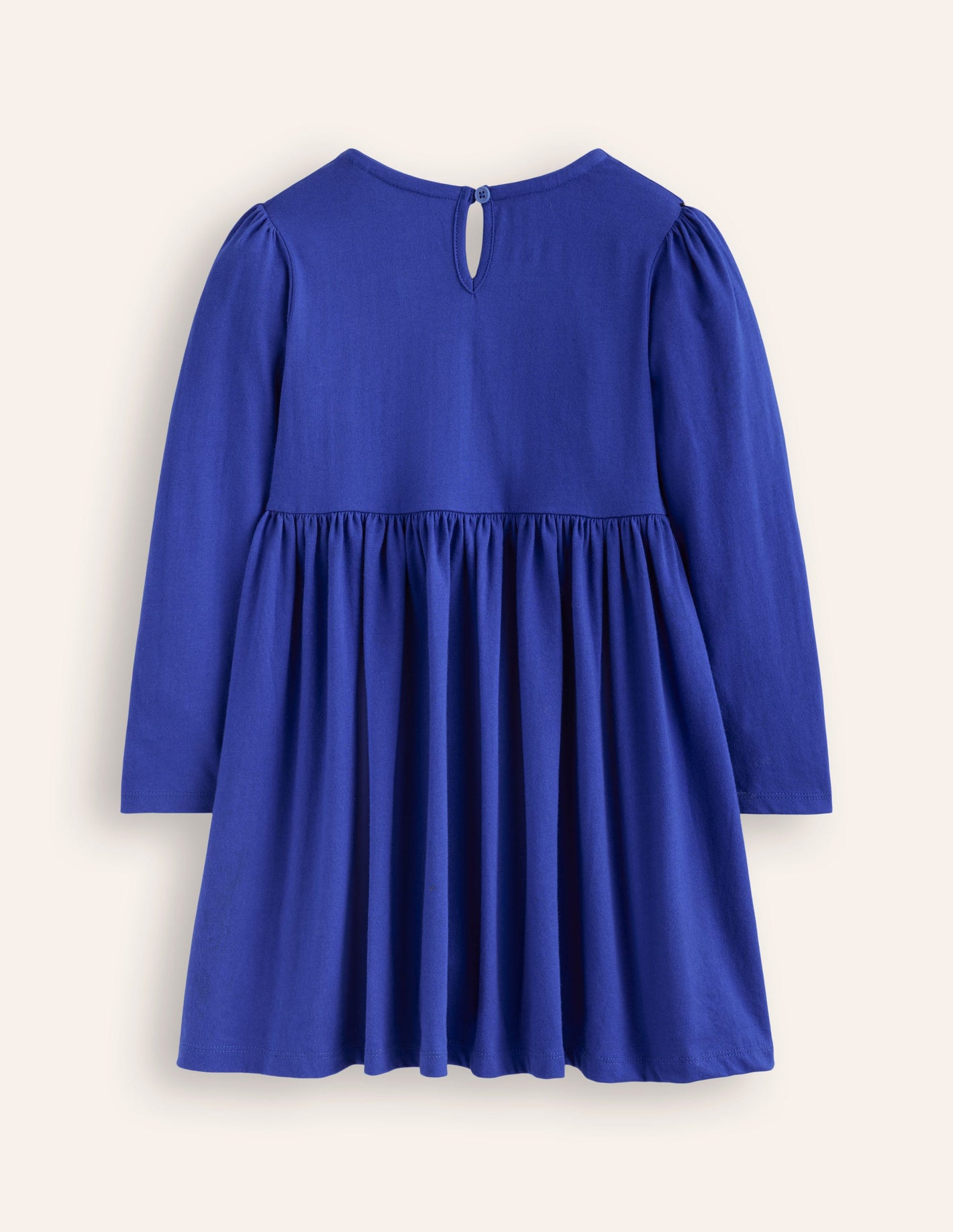 Nellie Appliqué Flare Dress-Sapphire Navy Owls