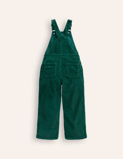 Straight Leg Dungaree-Jewel Green Heart