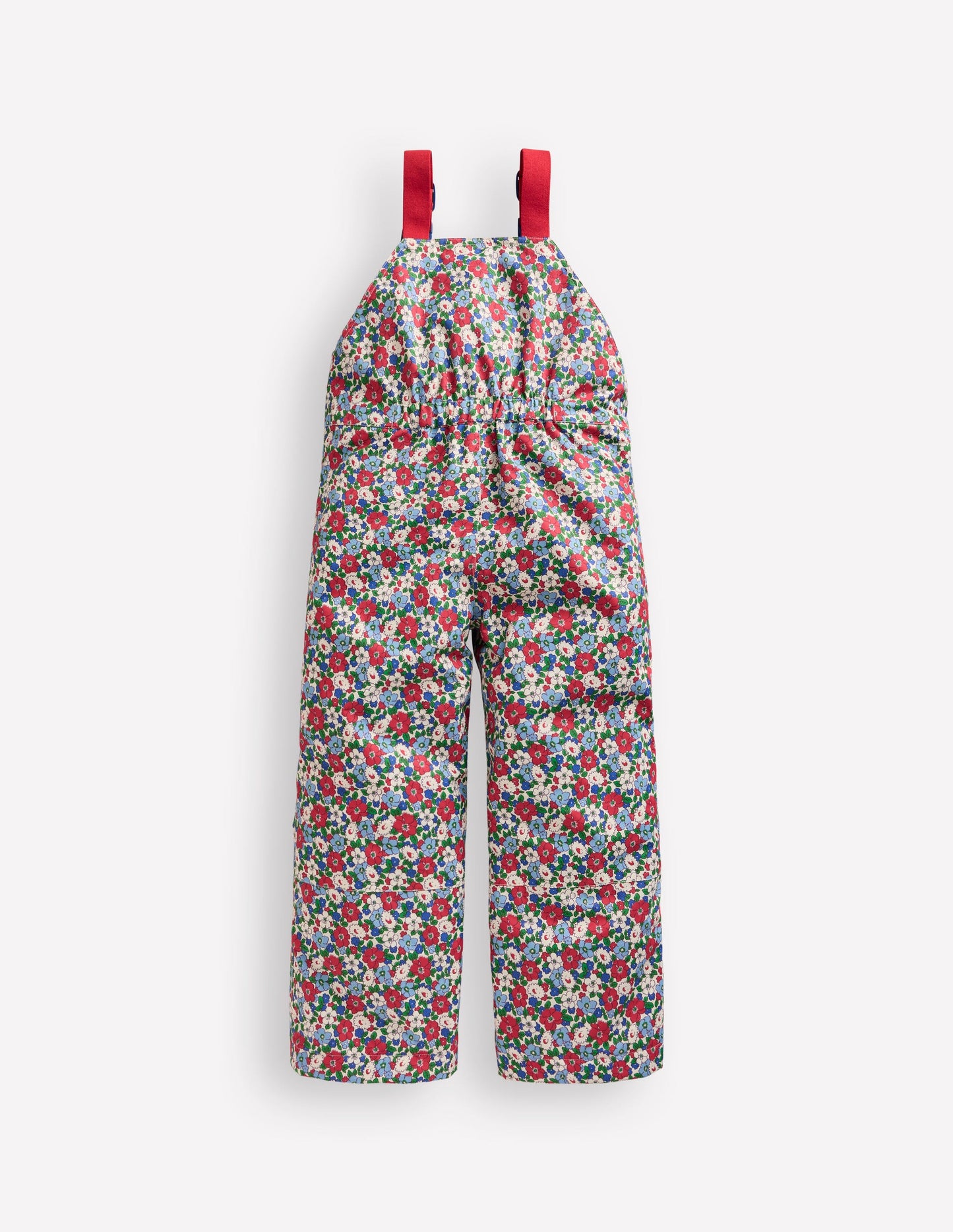 Salopette Waterproof Trousers-Glacier Blue Winter Floral