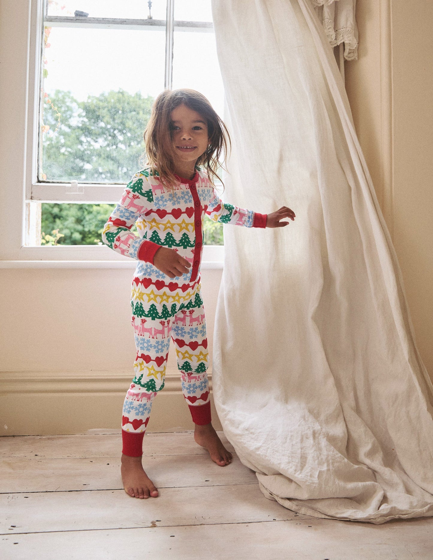 Snug All-In-One Pajama-Christmas Fair Isle