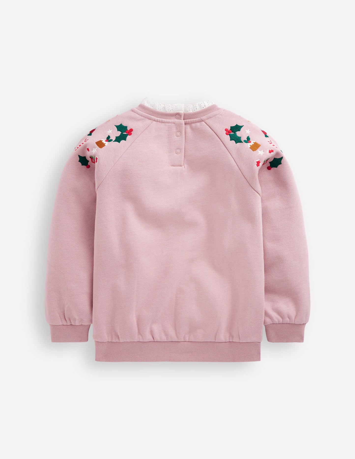 Embroidered Sweat-Vintage Pink