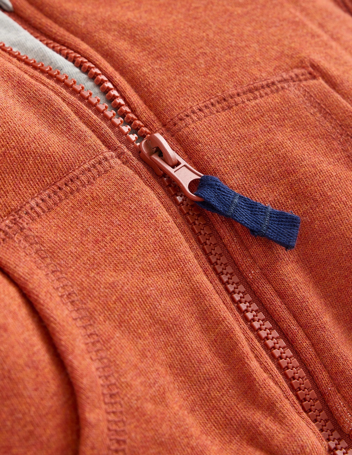 Shaggy lined Hoody-Terracotta Fox