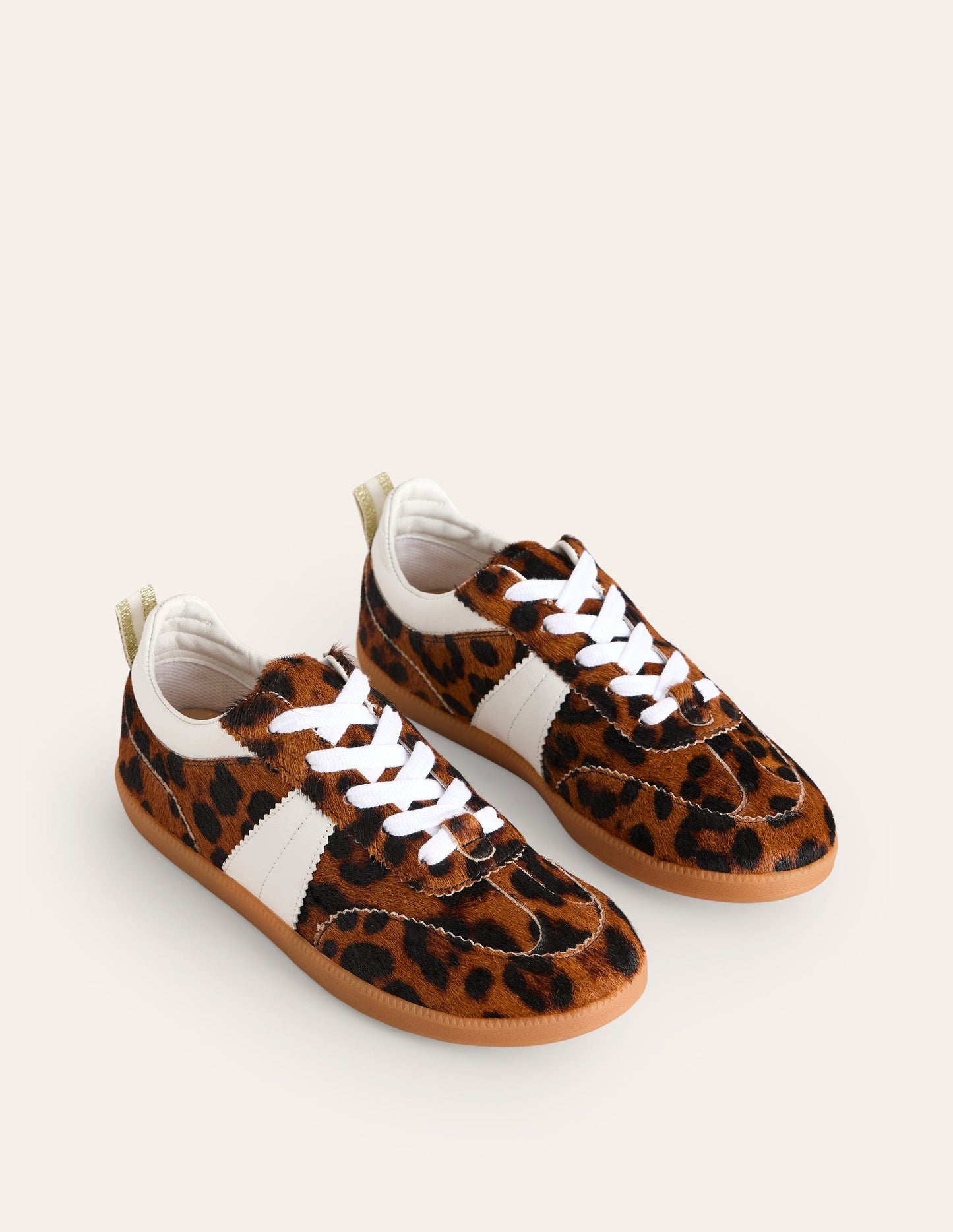 Erin Retro Tennis Sneakers-Dark Classic Leopard